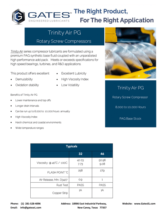 Trinity Air Rotary Screw Compressors Series- PAG